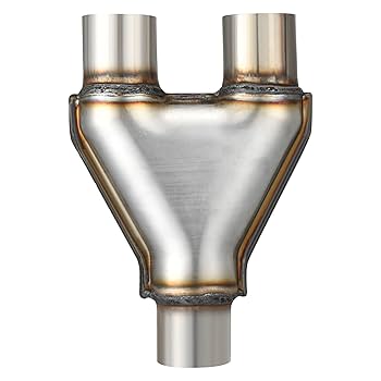 つぅ！ Amazon.com: AUTOSAVER88 Stainless Steel 2 Inch Exhaust Y